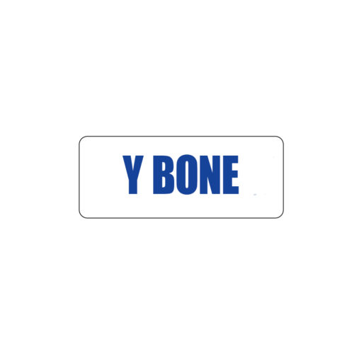 Butcher Freezer Label Y Bone