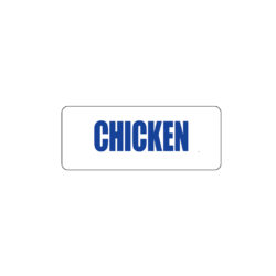 Butcher Freezer Label Chicken