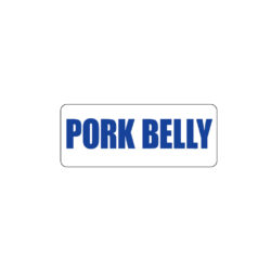 Butcher Freezer Label Pork